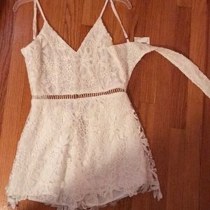 White Lace Romper